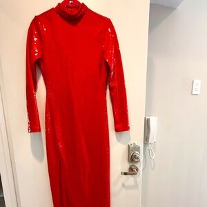 WARE x Ashish Red Sequin Dress LIMITED EDITION– Size UK 10 (US 6) – NWT